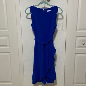 Calvin Klein Ruffled Tulip-Hem Dress